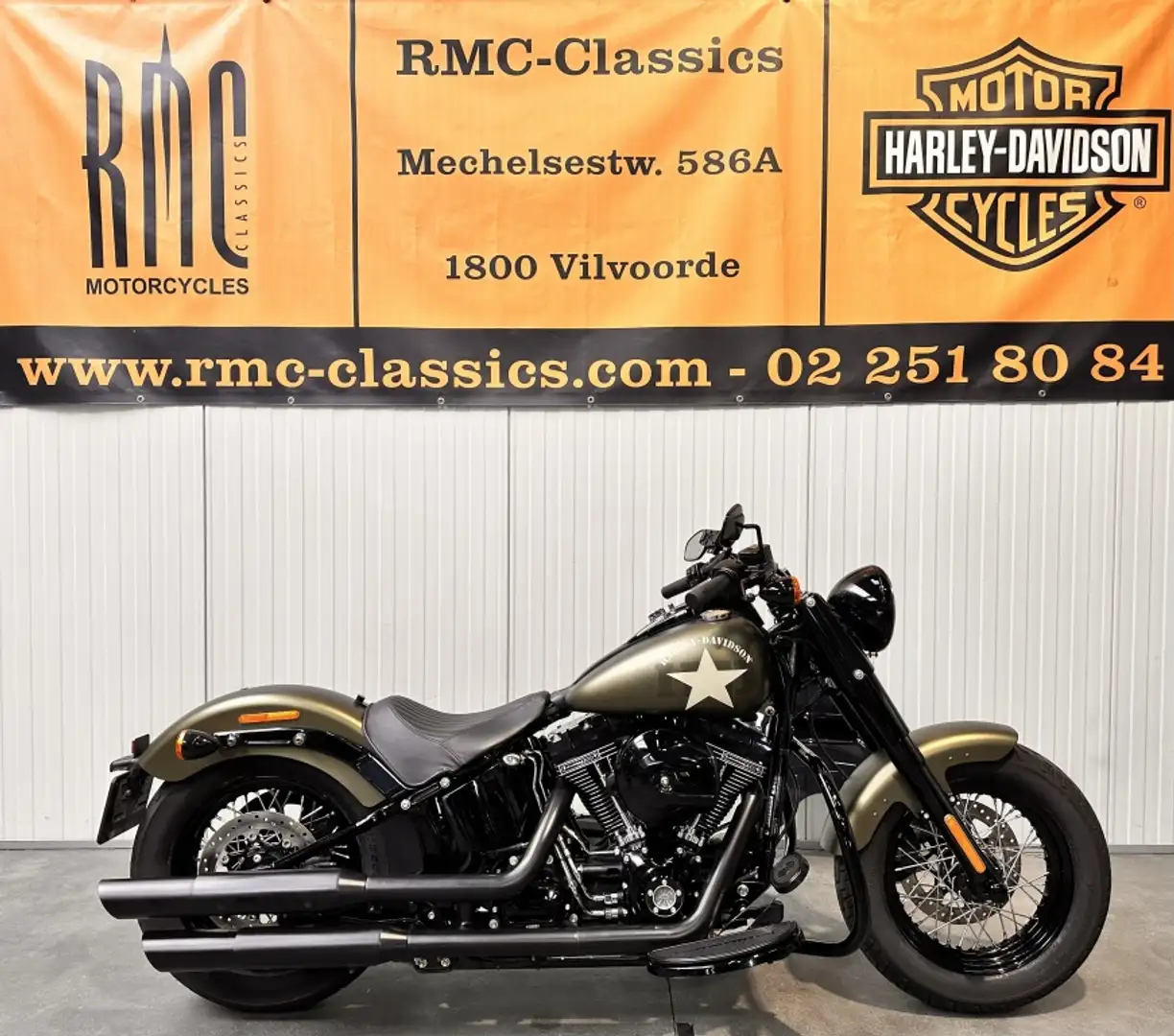 Harley-Davidson Softail Slim Cross 110 Screaming Eagle Groen - 1