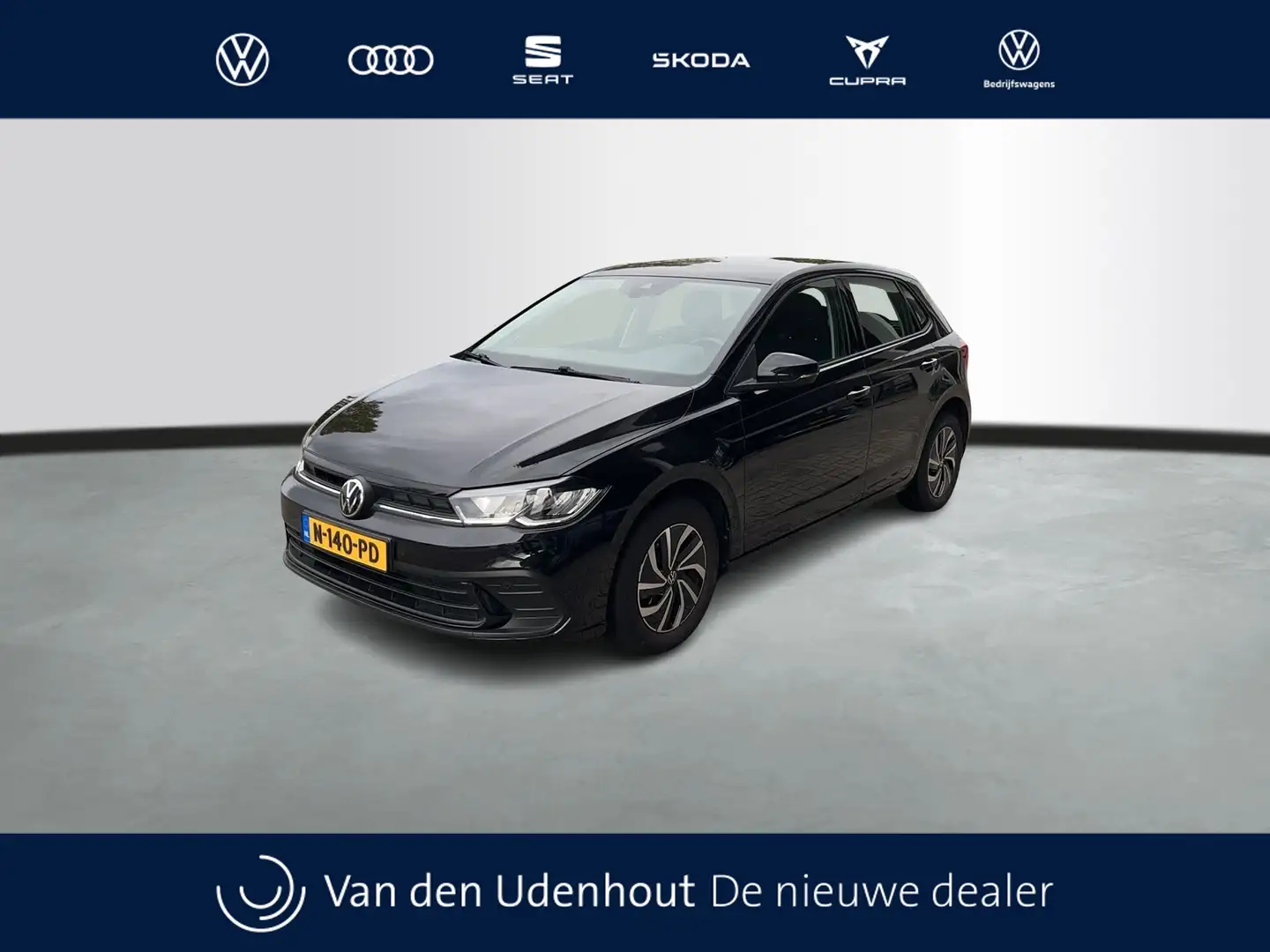 Volkswagen Polo 1.0 TSI 96pk Life | App Connect | inklapbare spieg Zwart - 1