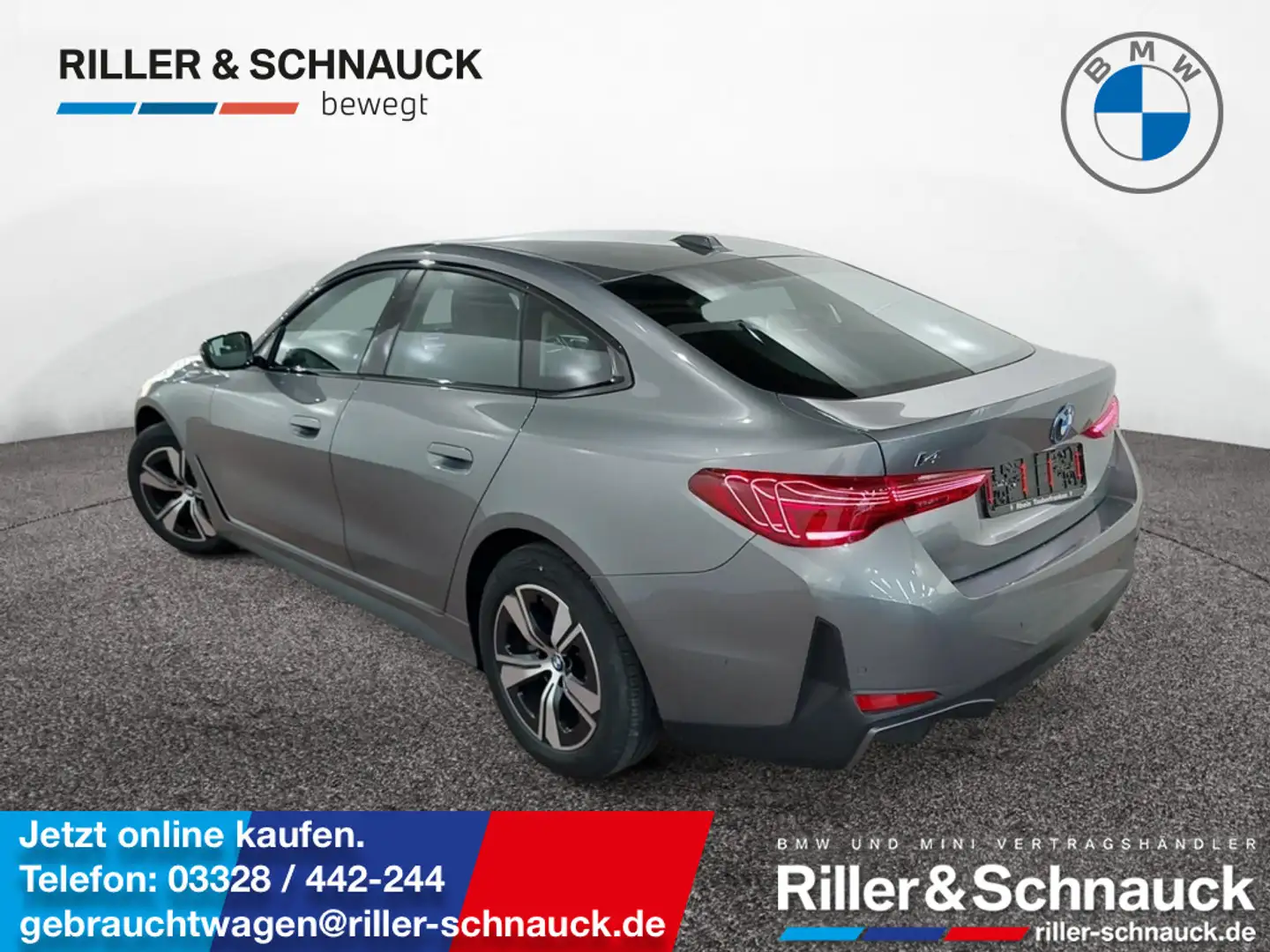 BMW i4 40 eDrive GLASDACH+360°KAM+HUD+ACC Grau - 1