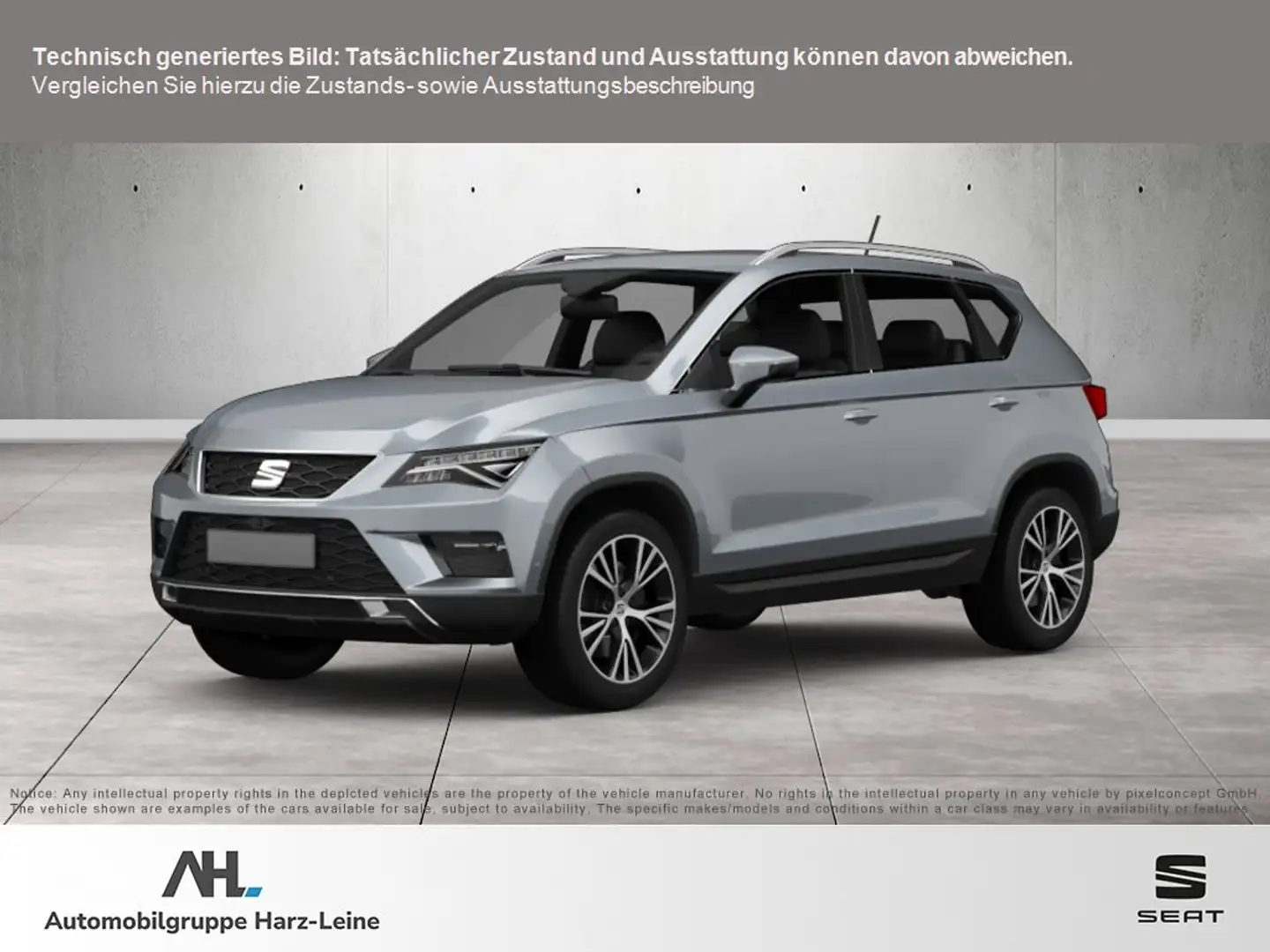 SEAT Ateca 1.5 TSI Xperience DSG LED Navi AHK Silber - 1