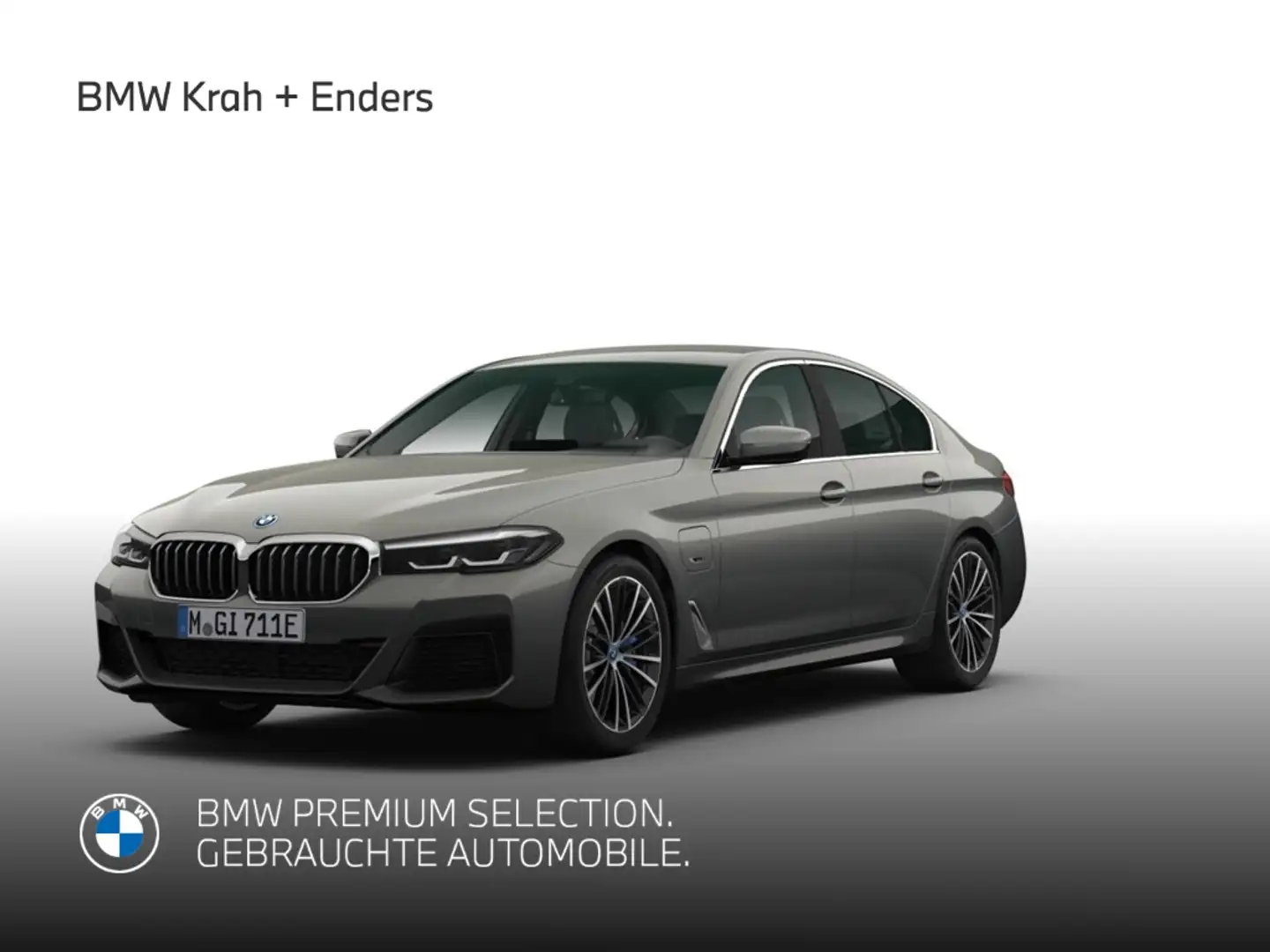 BMW 545 exDriveMSport+Navi+HUD+Laserlicht+RFK+eSitze Grijs - 1