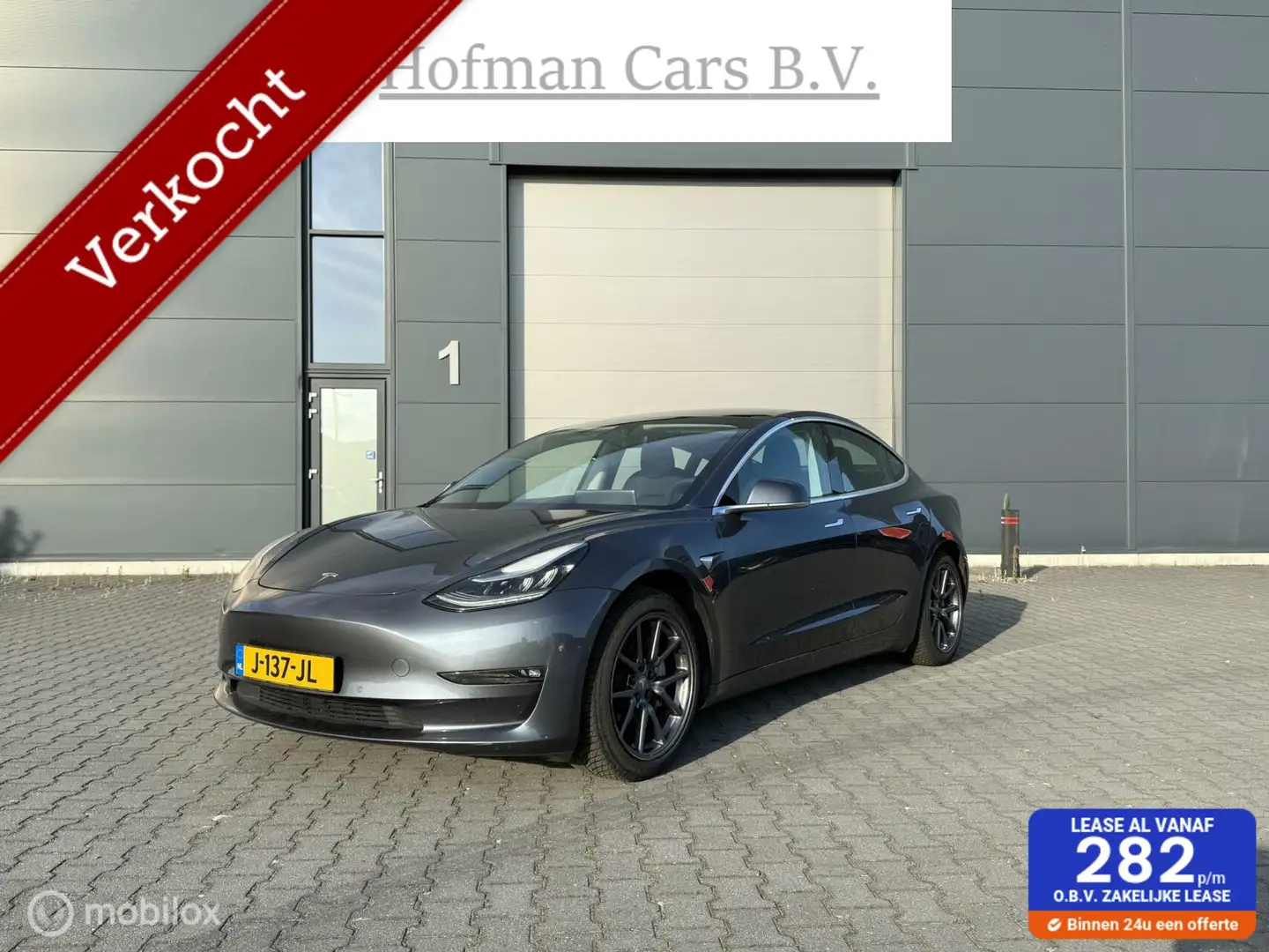 Tesla Model 3 Long Range Dual Motor AWD 75 kWh 2020 AUTOPILOT Ma Grijs - 1