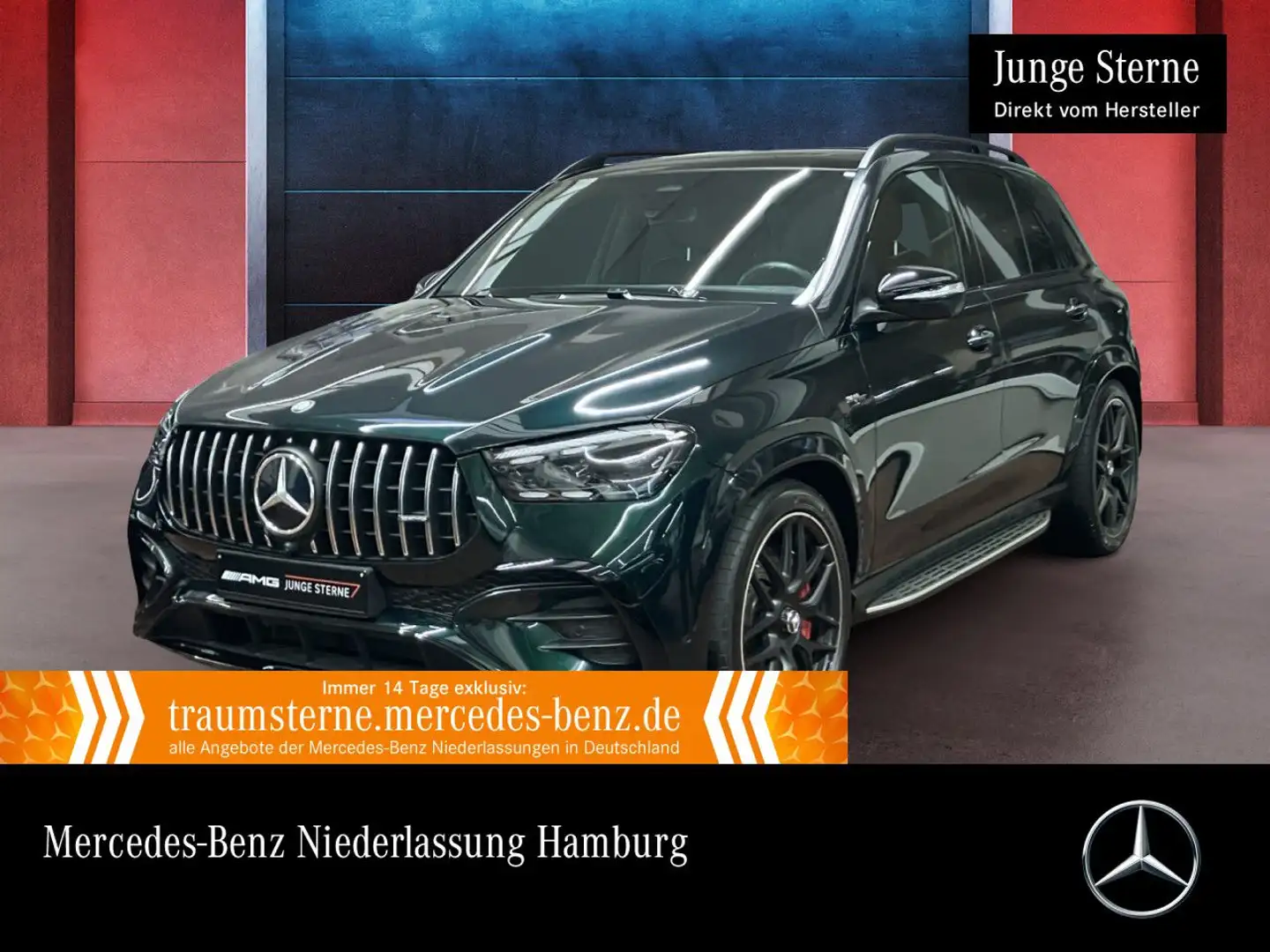 Mercedes-Benz GLE 53 AMG GLE 53 HYBRID 4M NIGHT+PANO+360+AHK+MULTIBEAM+22" Grün - 1