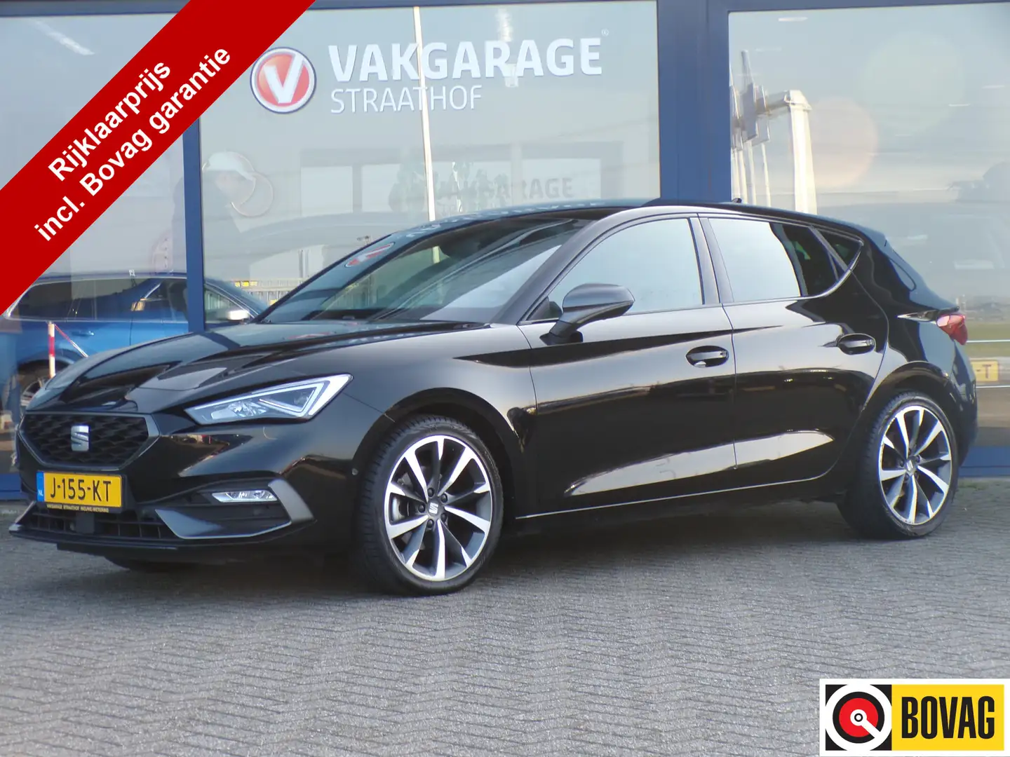 SEAT Leon 1.5 eTSI FR Launch Edition 150 PK, Automaat / Carp Zwart - 1