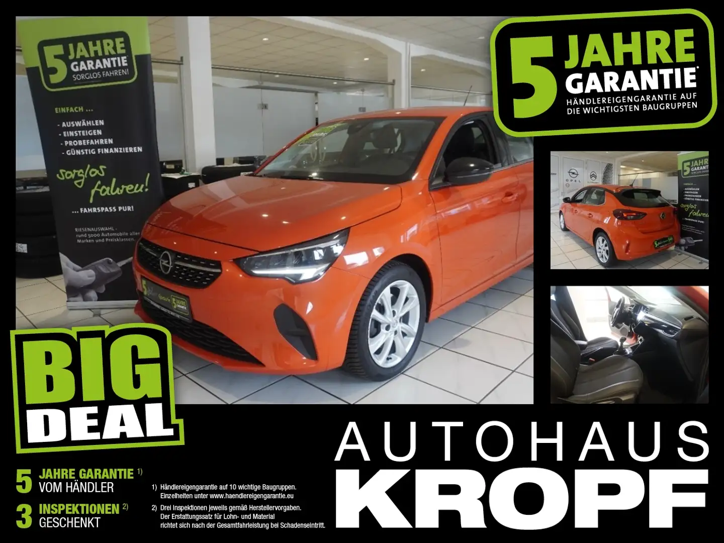 Opel Corsa F 1.2T Navi,Tempomat,ParkP Orange - 1