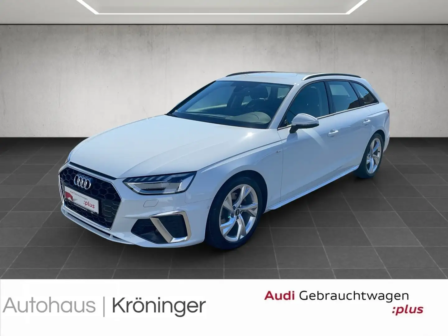 Audi A4 Avant 35 TFSI S line Stronic Matrix-LED Navi Blanc - 1