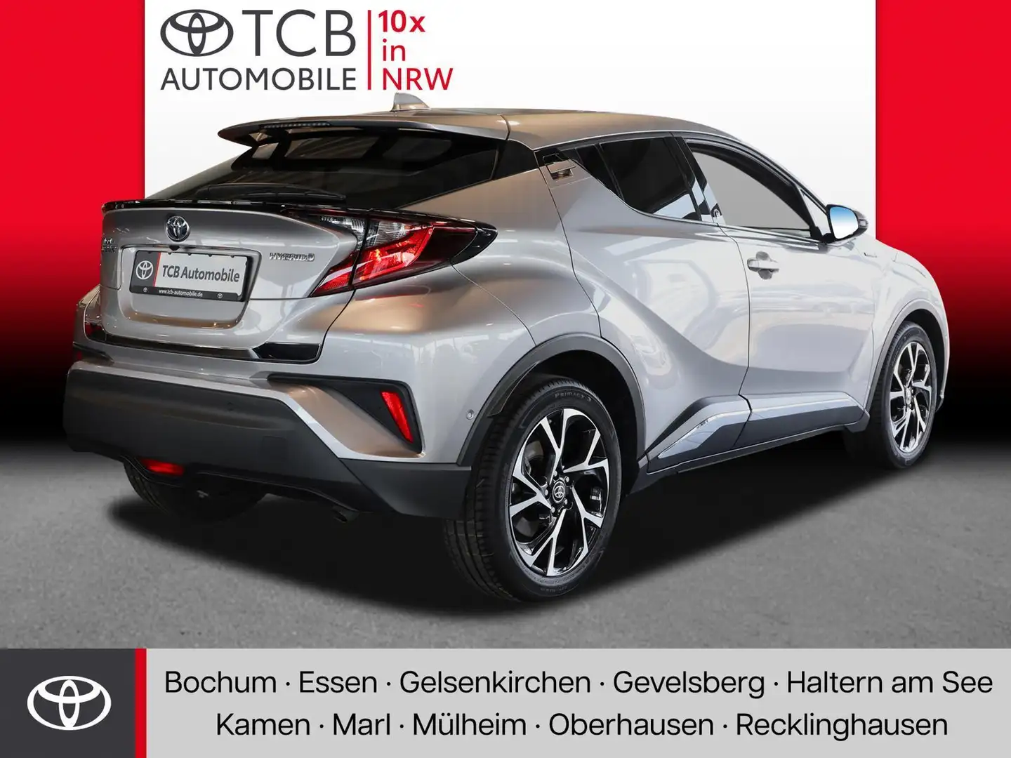Toyota C-HR 1.8 HYBRID TEAM D SHZ/PDC/LED/KAMERA Plateado - 2