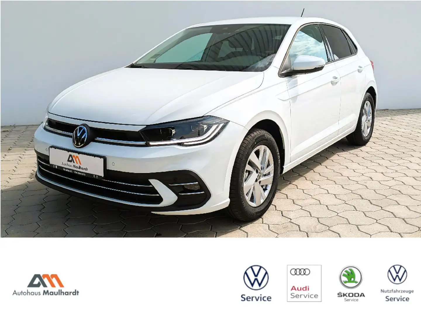 Volkswagen Polo Style 1.0 TSI,LED Matrix,ACC,Navi,Climatronic,Einp Weiß - 1