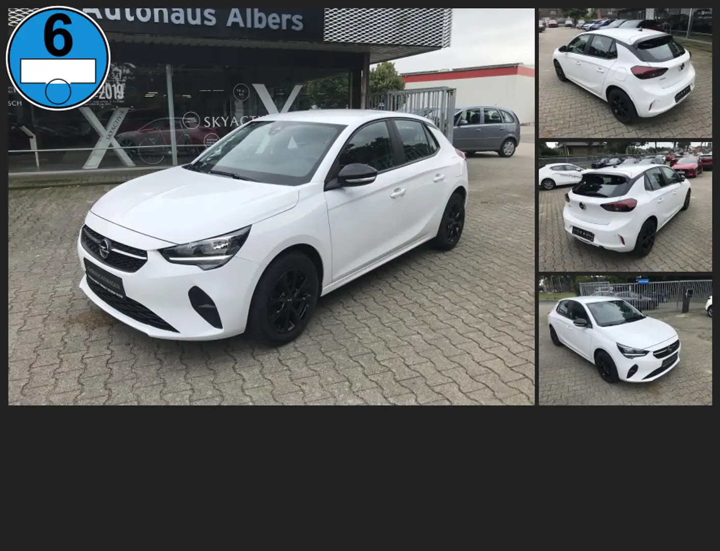 Opel Corsa F 1.2 Edition , Klima , Alu, Tempomat, PDC Weiß - 1