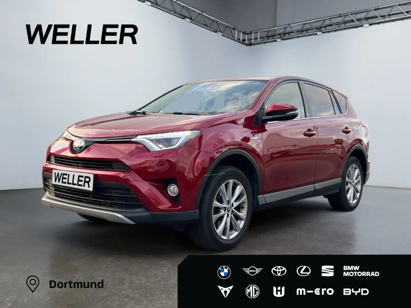 Toyota RAV 4 2.5 4x2 Hybrid Team Deutschland *LED*Navi*CAM*el H Rot - 1