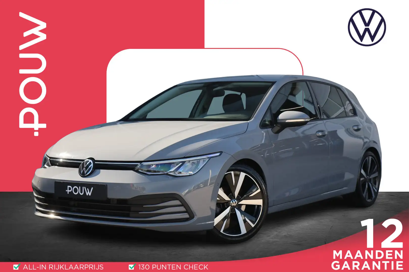 Volkswagen Golf 1.0 TSI 110pk Life | Navigatie | Stoelverwarming | Grijs - 1