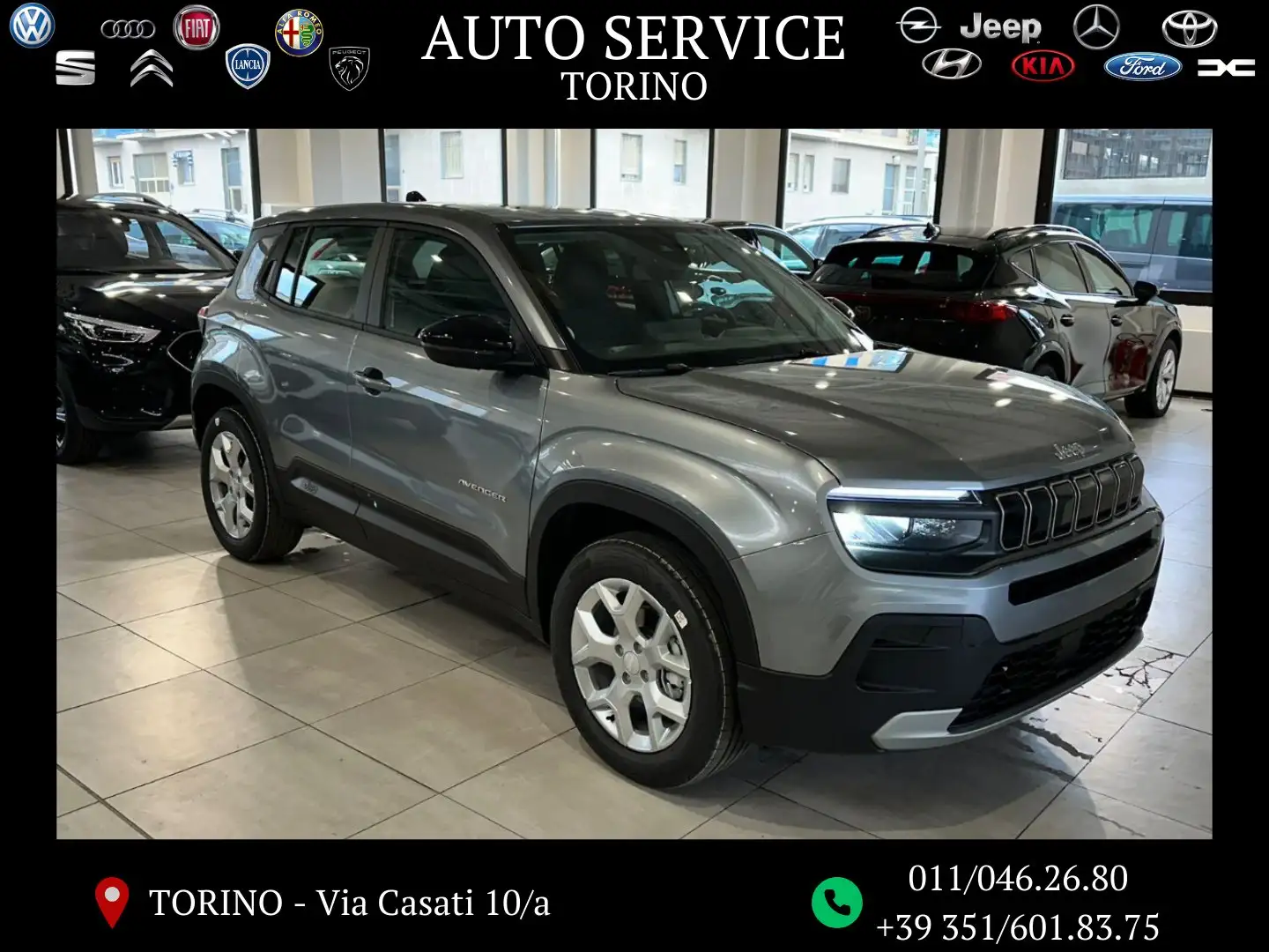Jeep Avenger ICE MY24 ALTITUDE 1.2 100 CV PRONTA CONSEGNA Grau - 1
