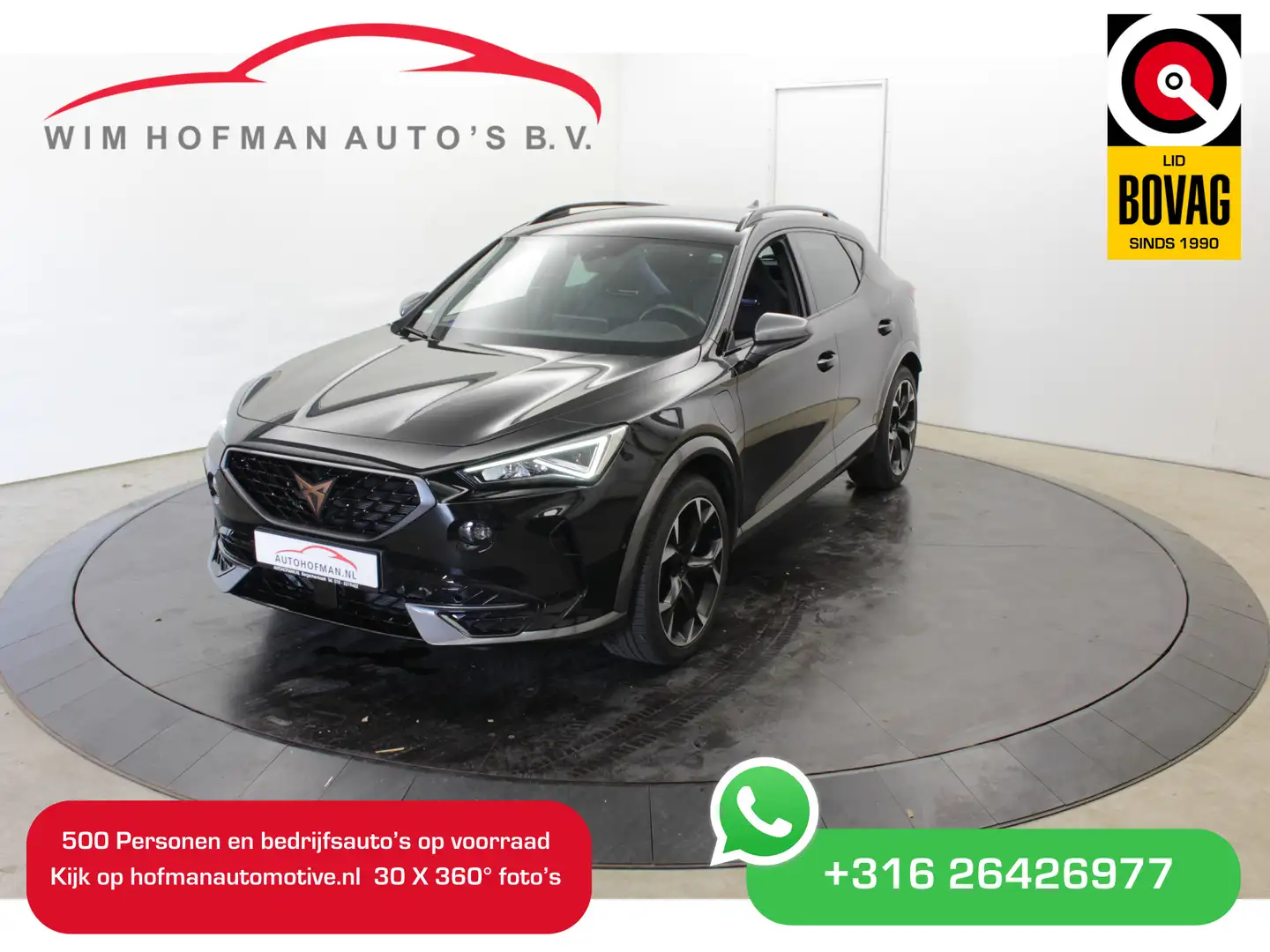 CUPRA Formentor 245 Pk VZ Black Ed Kuipstoel Camera Sfeer verlicht Zwart - 1