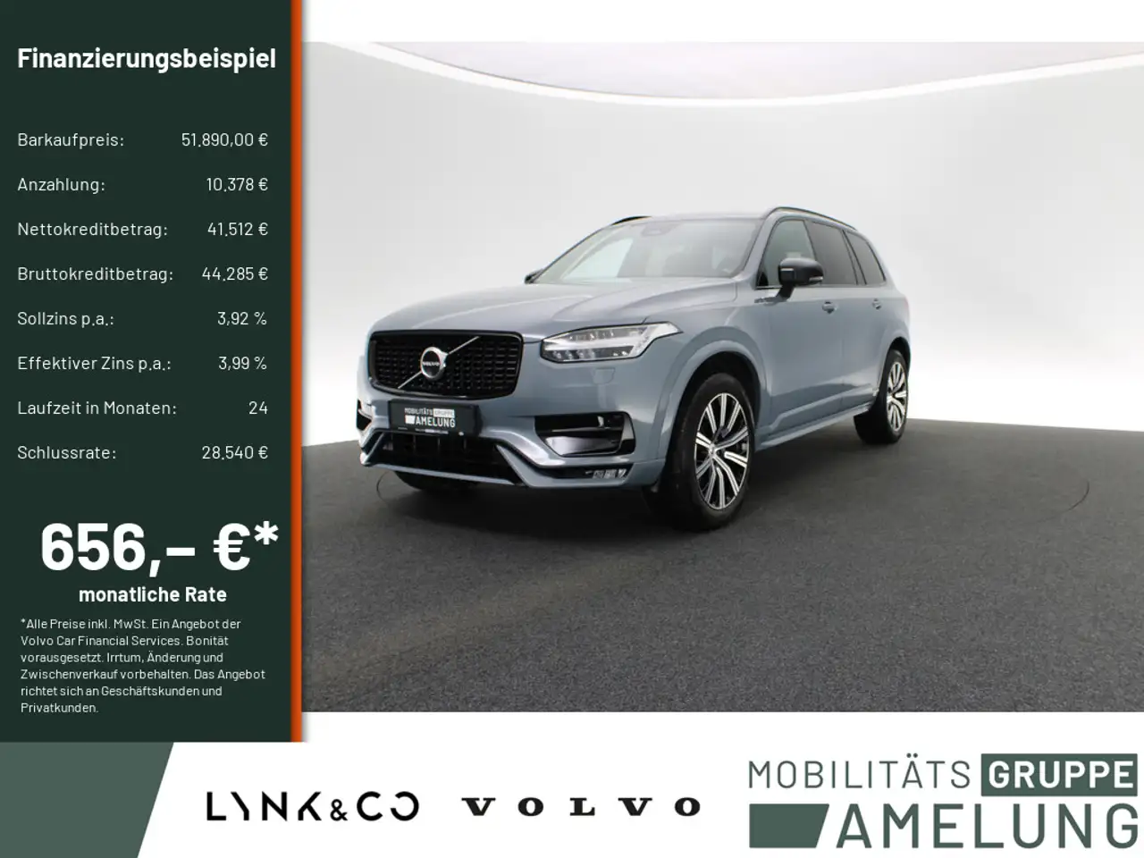 Volvo XC90 B5 AWD Plus Dark SHZ H/K STANDHZ ACC AHK — миниатюра 1