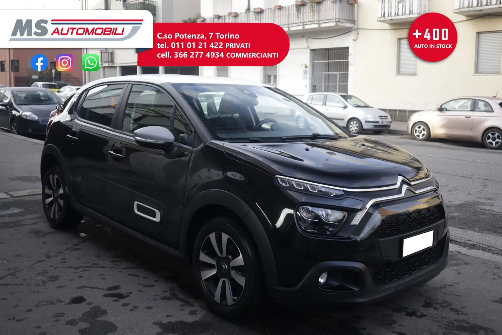 Citroen C3 Citroën C3 PureTech 110 S&S EAT6 Shine 81KW ANNO Nero - 1