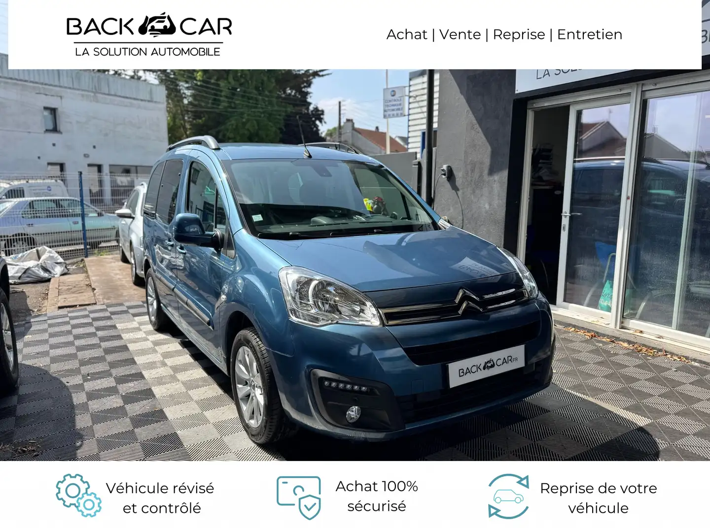 Citroen Berlingo PureTech 110 S\u0026amp;S BVM5 Feel Bleu - 1