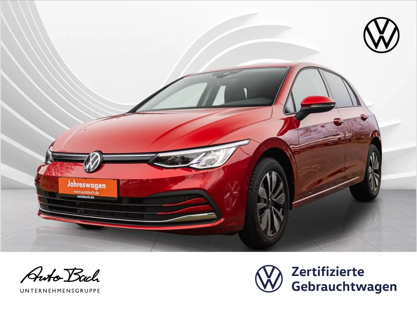 Volkswagen Golf VIII 1.5 eTSI "MOVE" DSG Navi LED Standhzg Rot - 1