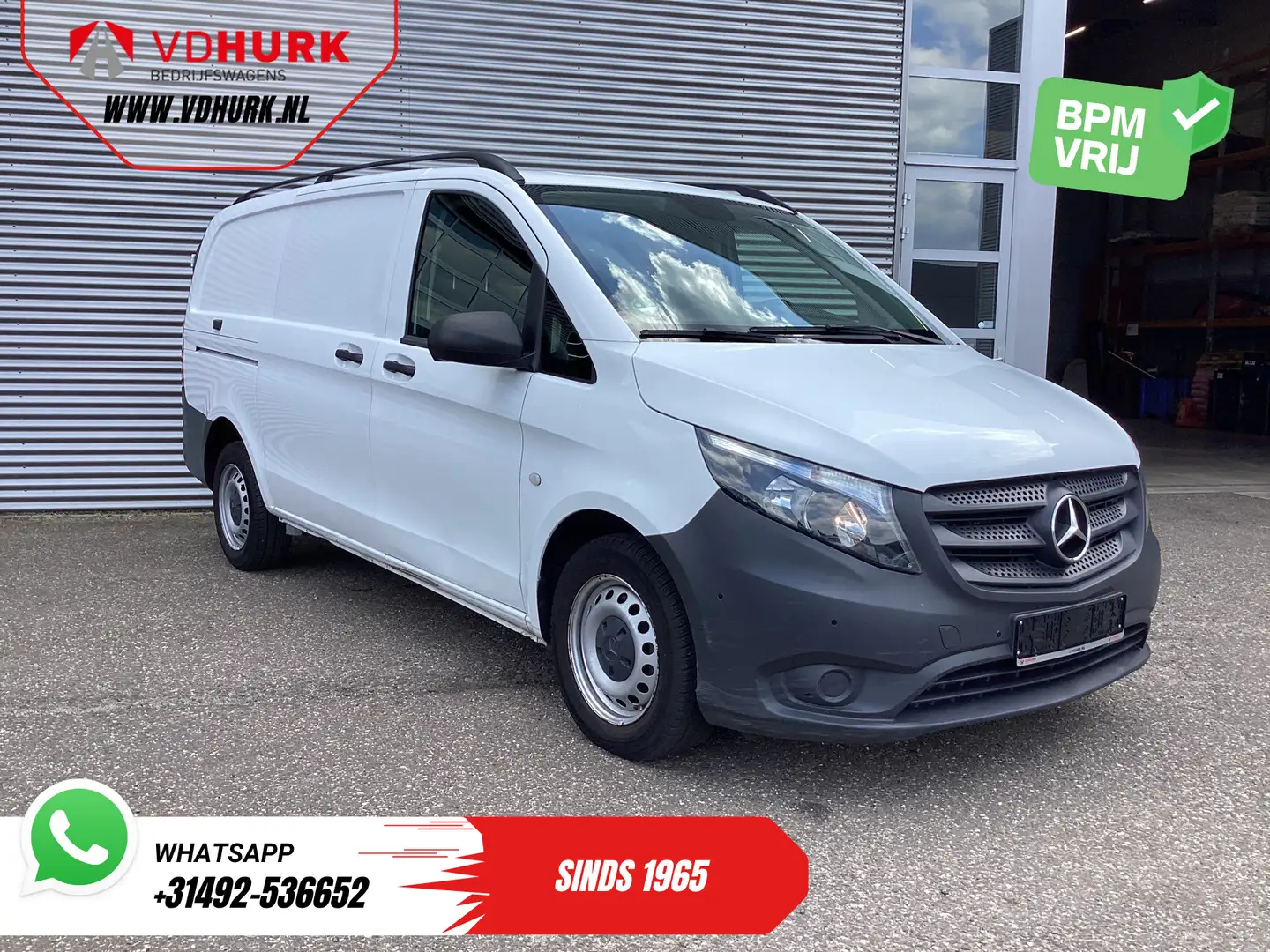 Mercedes-Benz Vito 110 CDI L2 BPM VRIJ! 270Gr. Deuren/ Stoelverw./ Ai Wit - 1