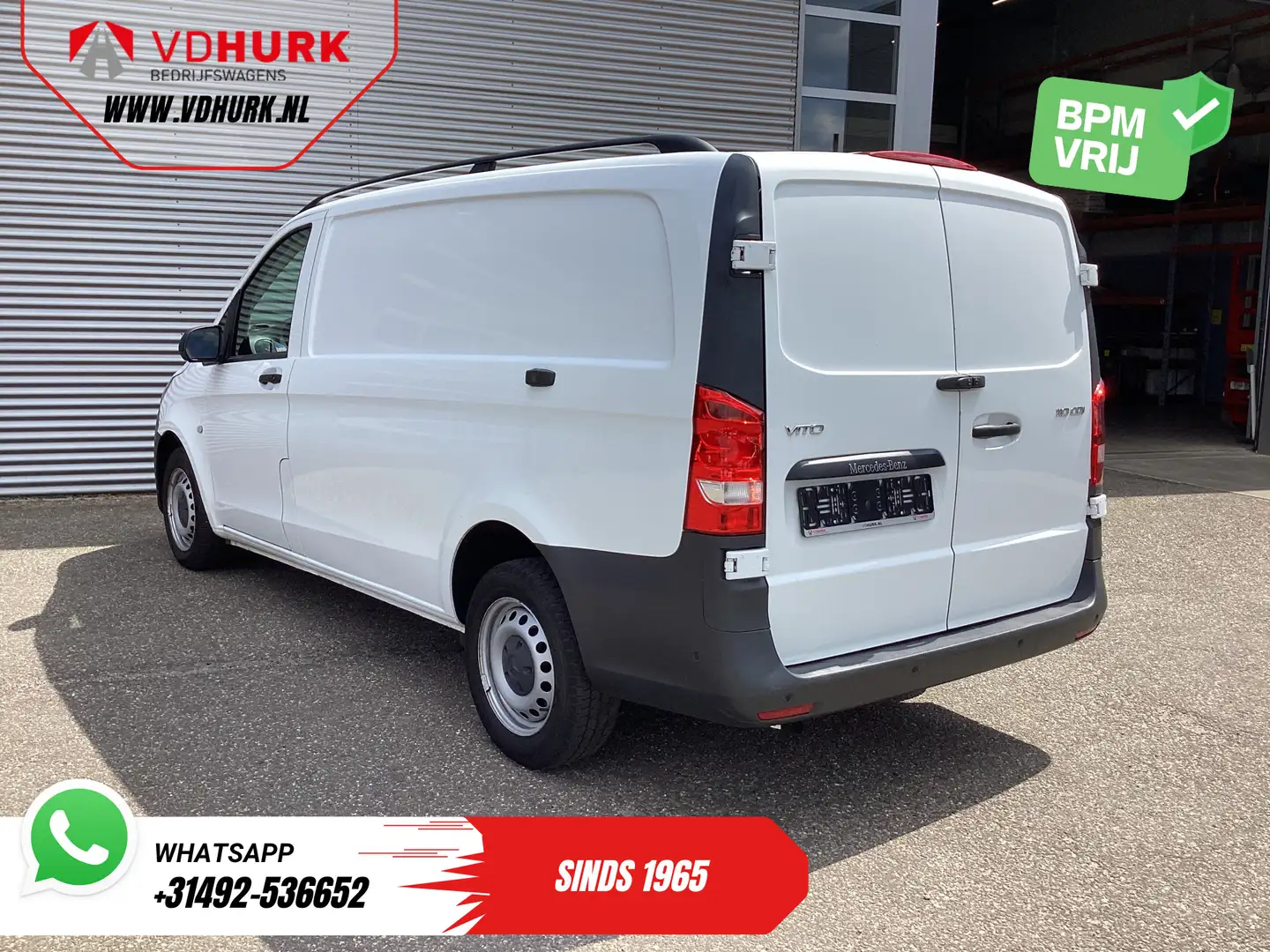 Mercedes-Benz Vito 110 CDI L2 BPM VRIJ! 270Gr. Deuren/ Stoelverw./ Ai Wit - 2