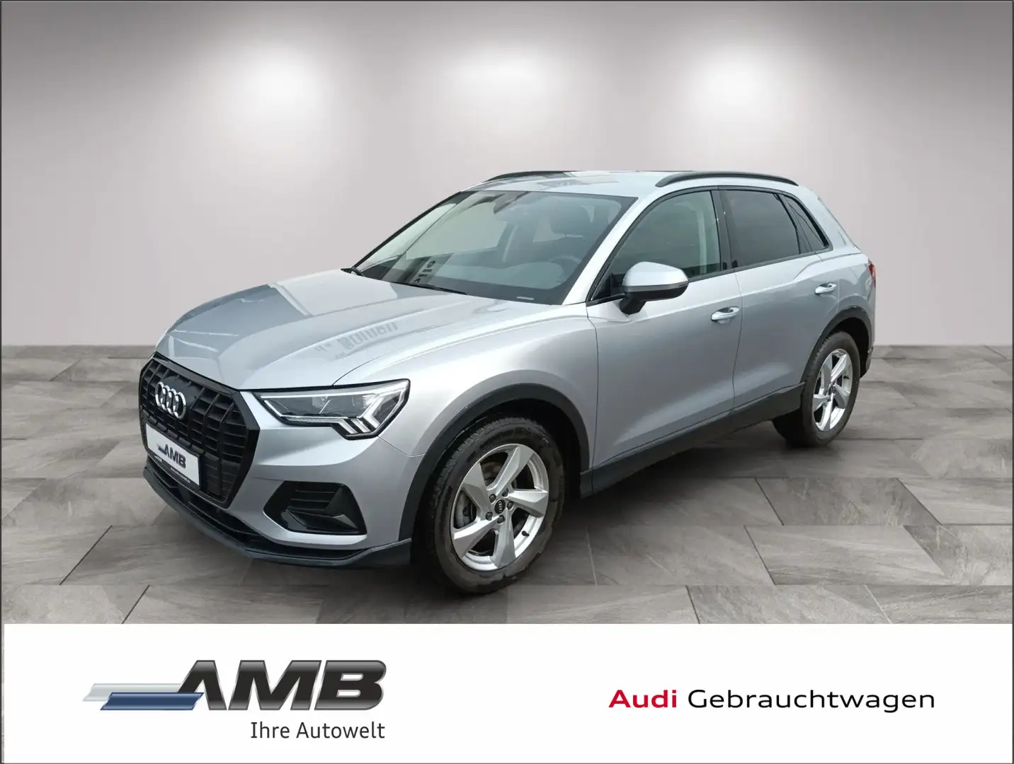 Audi Q3 Advanced 35 TDI S-tr/AHK/Nav+/bis06.27NW-Gara Silber - 1