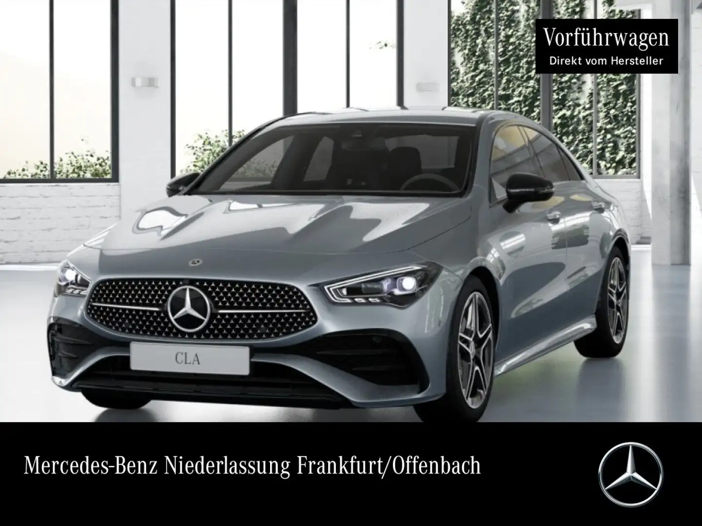 Mercedes-Benz CLA 200 AMG+NIGHT+360°+AHK+MULTIBEAM+TOTW+KEYLESS Silber - 1