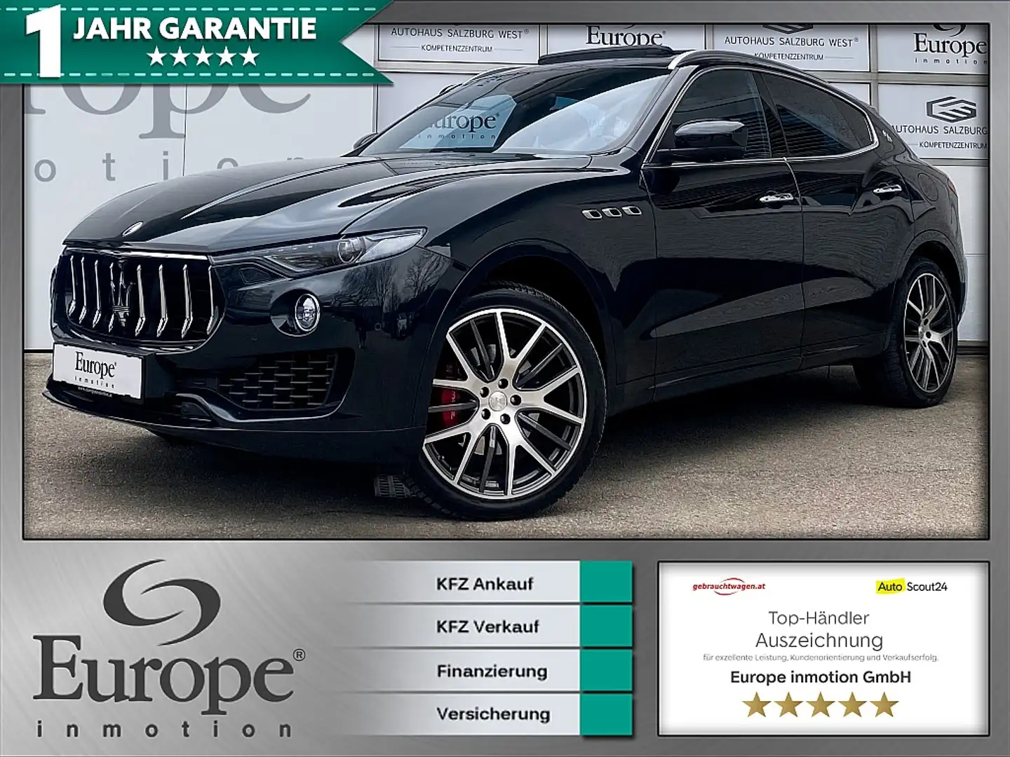 Maserati Levante Diesel Q4 /Pano/Xenon/Navi/Kamera/Keyless Zwart - 1