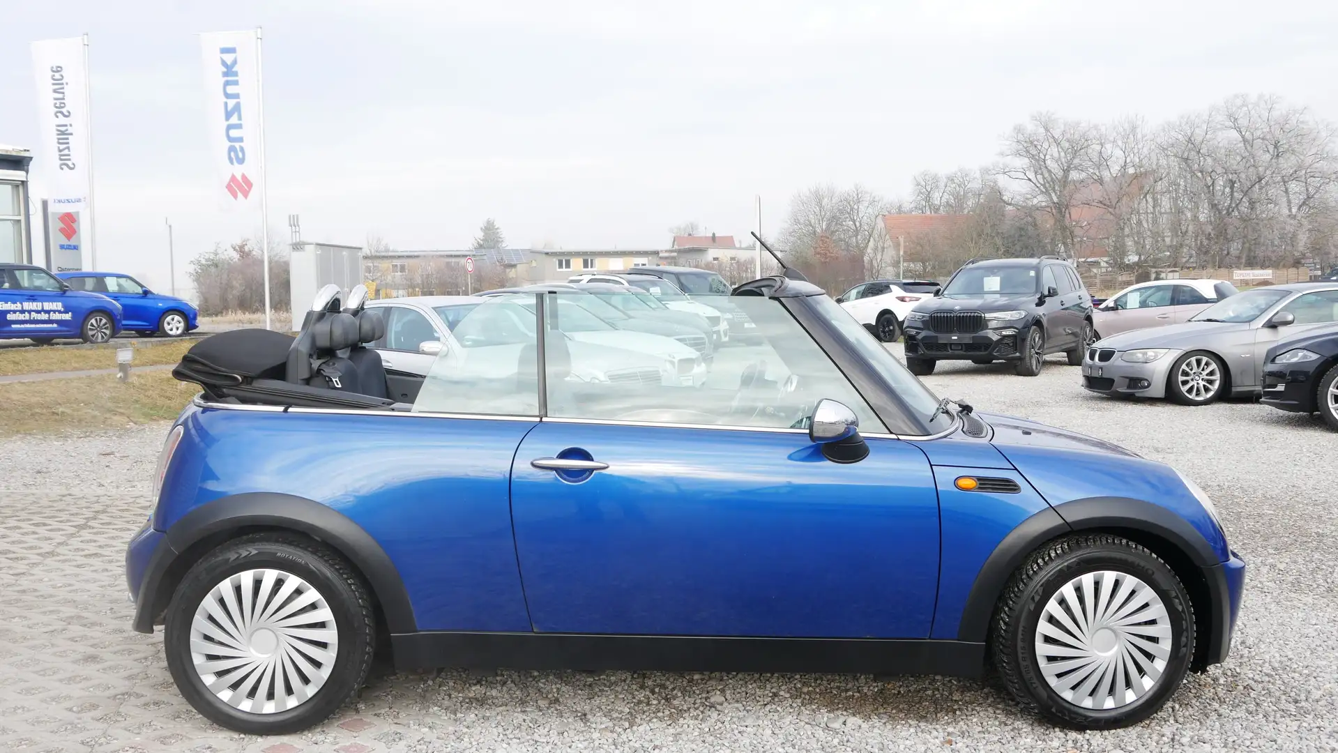MINI One Cabrio TÜV Neu Scheckheft el. Verdeck Sitzheizu Klima Kék - 2