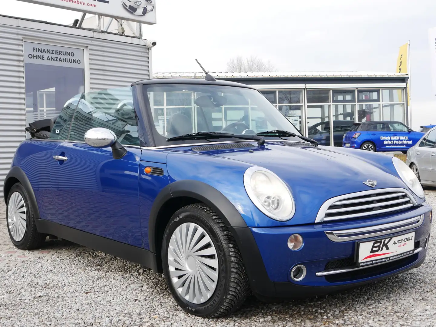 MINI One Cabrio TÜV Neu Scheckheft el. Verdeck Sitzheizu Klima Kék - 1