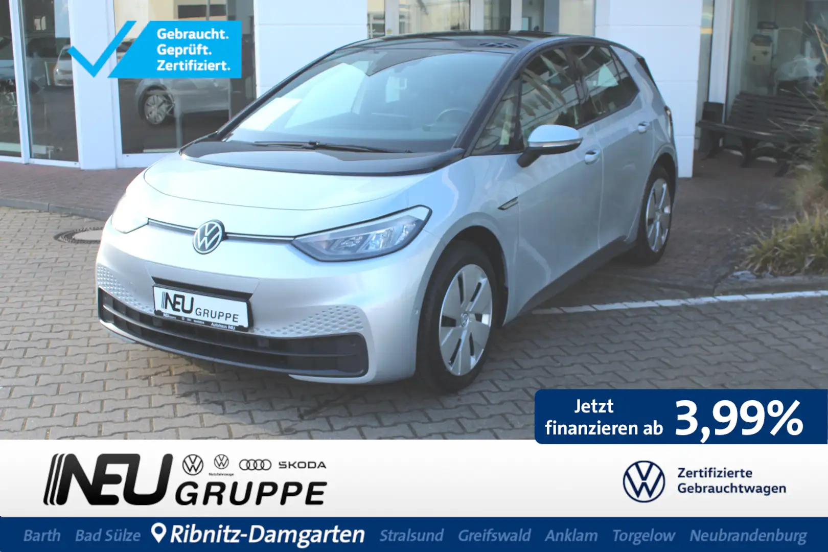 Volkswagen ID.3 Pro 62 KWh Kamera Lenkrad beheizbar Silber - 1