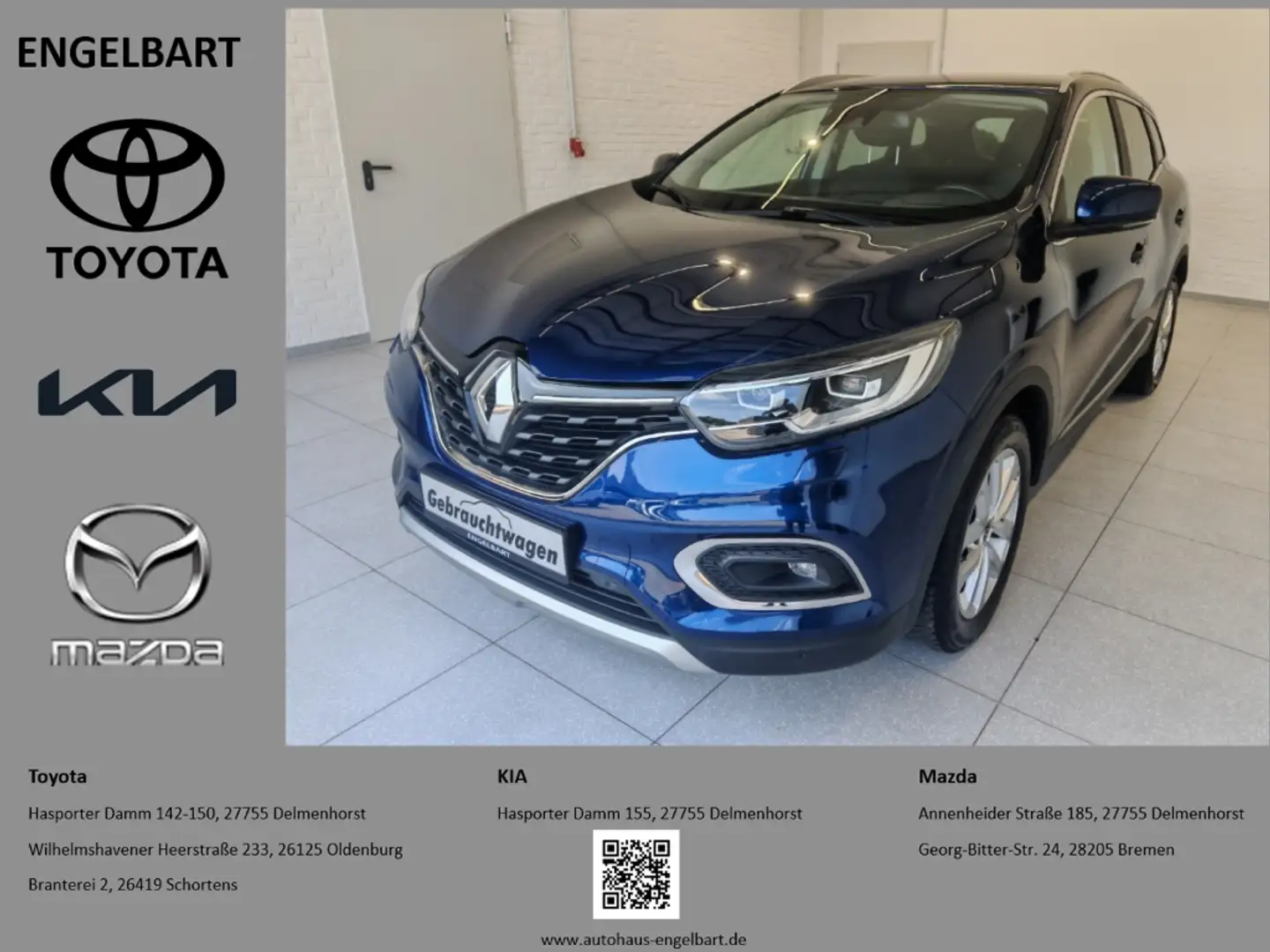 Renault Kadjar Limited 1.3 TCe Safety-Paket Deluxe AHK Blau - 1