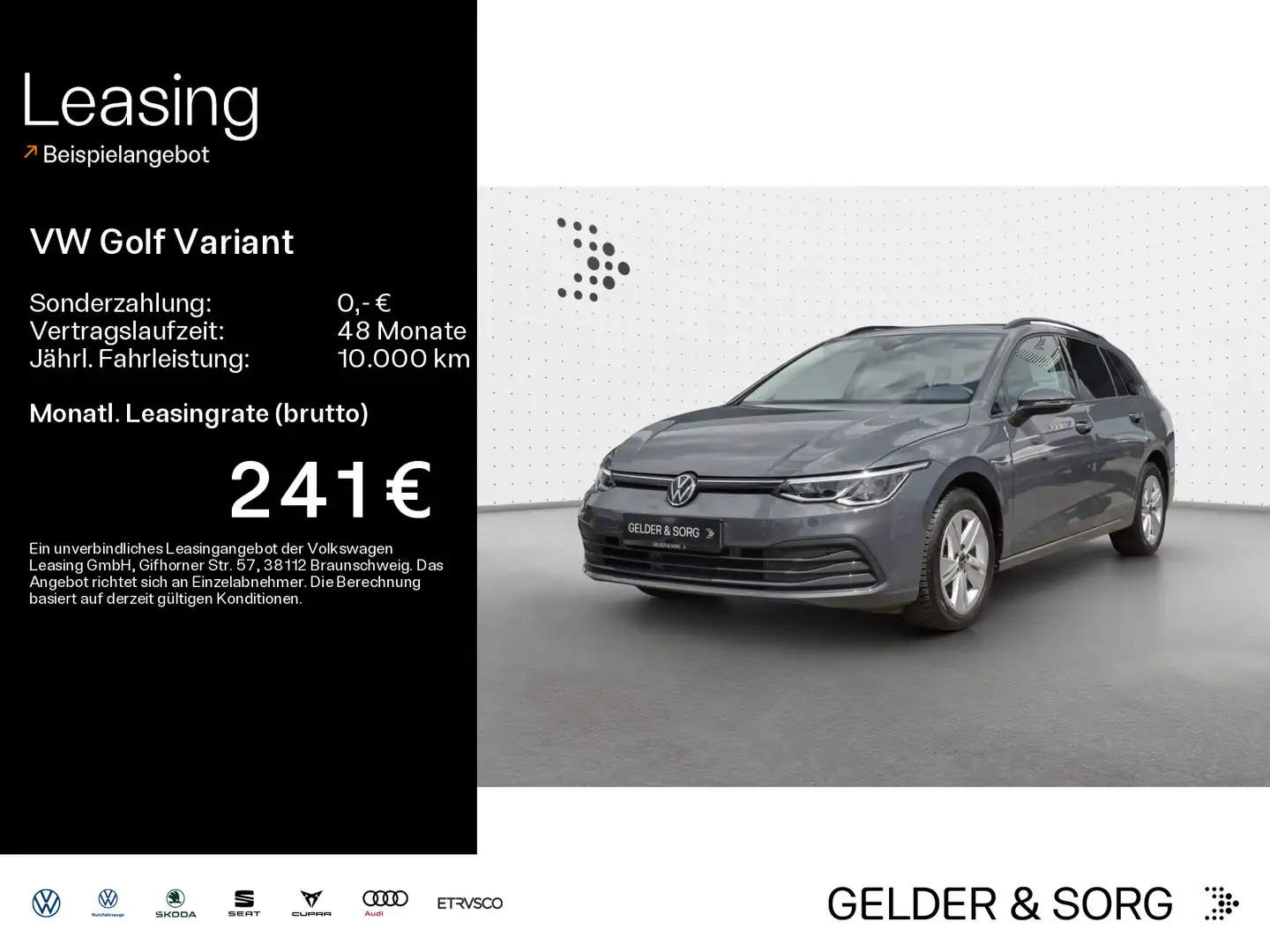 Volkswagen Golf Variant Life TSI Pano*LED*Navi*Digital Gris - 1