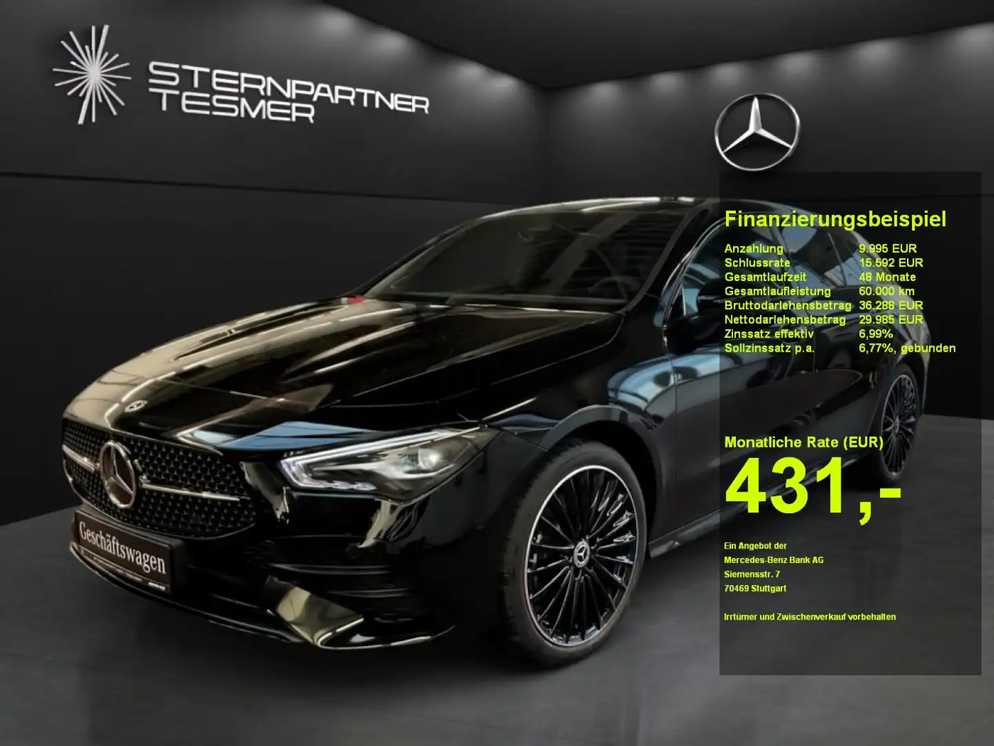 Mercedes-Benz CLA 250 e Shooting Brake mit EQ Hybrid Technologie EDIITIO Zwart - 1