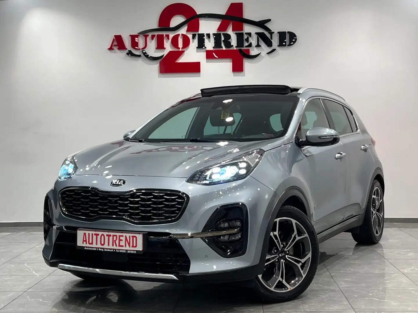 Kia Sportage GT-Line 4WD PANORAMA+°360KAM+LED+AHK Silber - 1