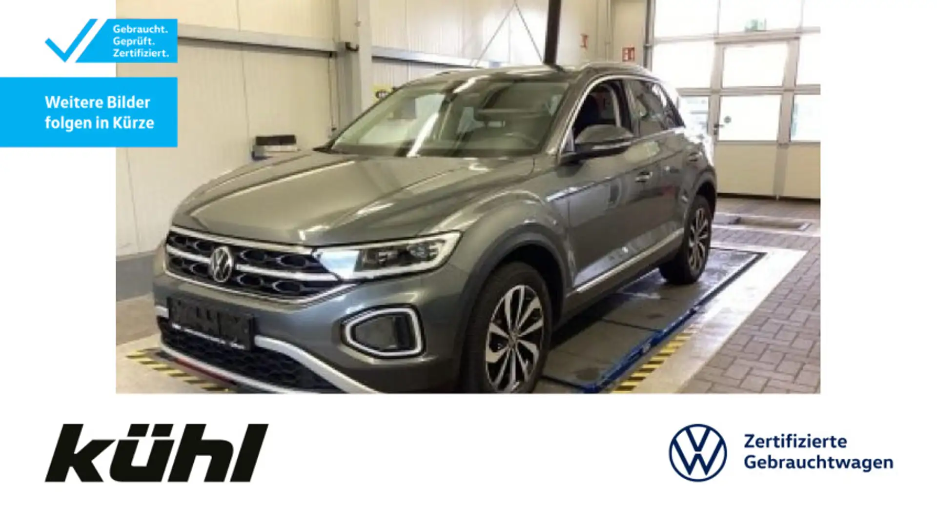 Volkswagen T-Roc 1.0 TSI Style IQ.Light/ACC/Kamera/App/Navi Gris - 1
