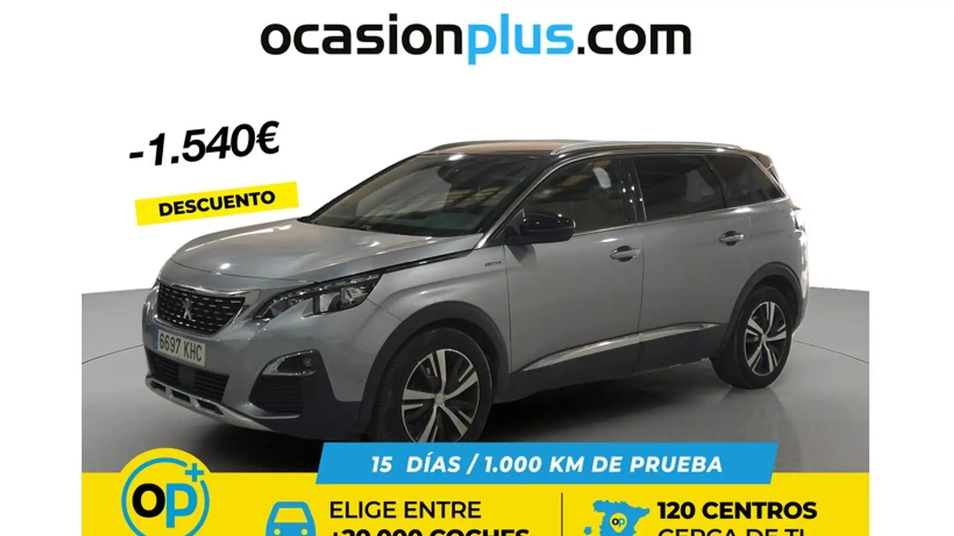 Peugeot 5008 1.6BlueHDi S&S GT-Line 120 Grau - 1