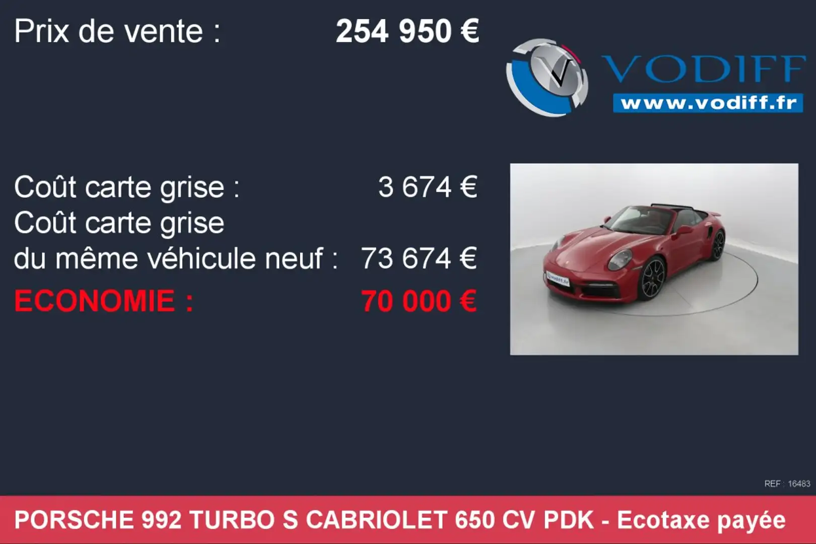 Porsche 992 TURBO S CABRIOLET 650 CV PDK Rouge - 2
