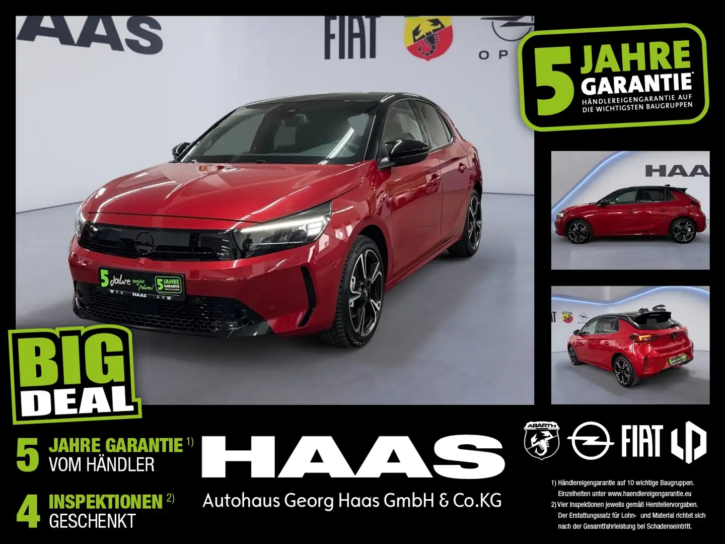 Opel Corsa F 1.2 Turbo GS Klimaautomatik, Navigation Rouge - 1