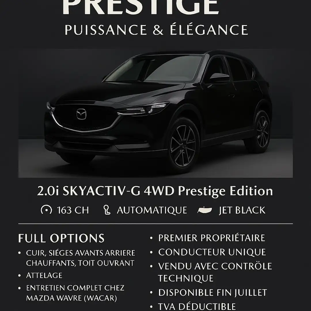 Mazda CX-5 2.0i SKYACTIV-G 4WD Prestige Edition Zwart - 1