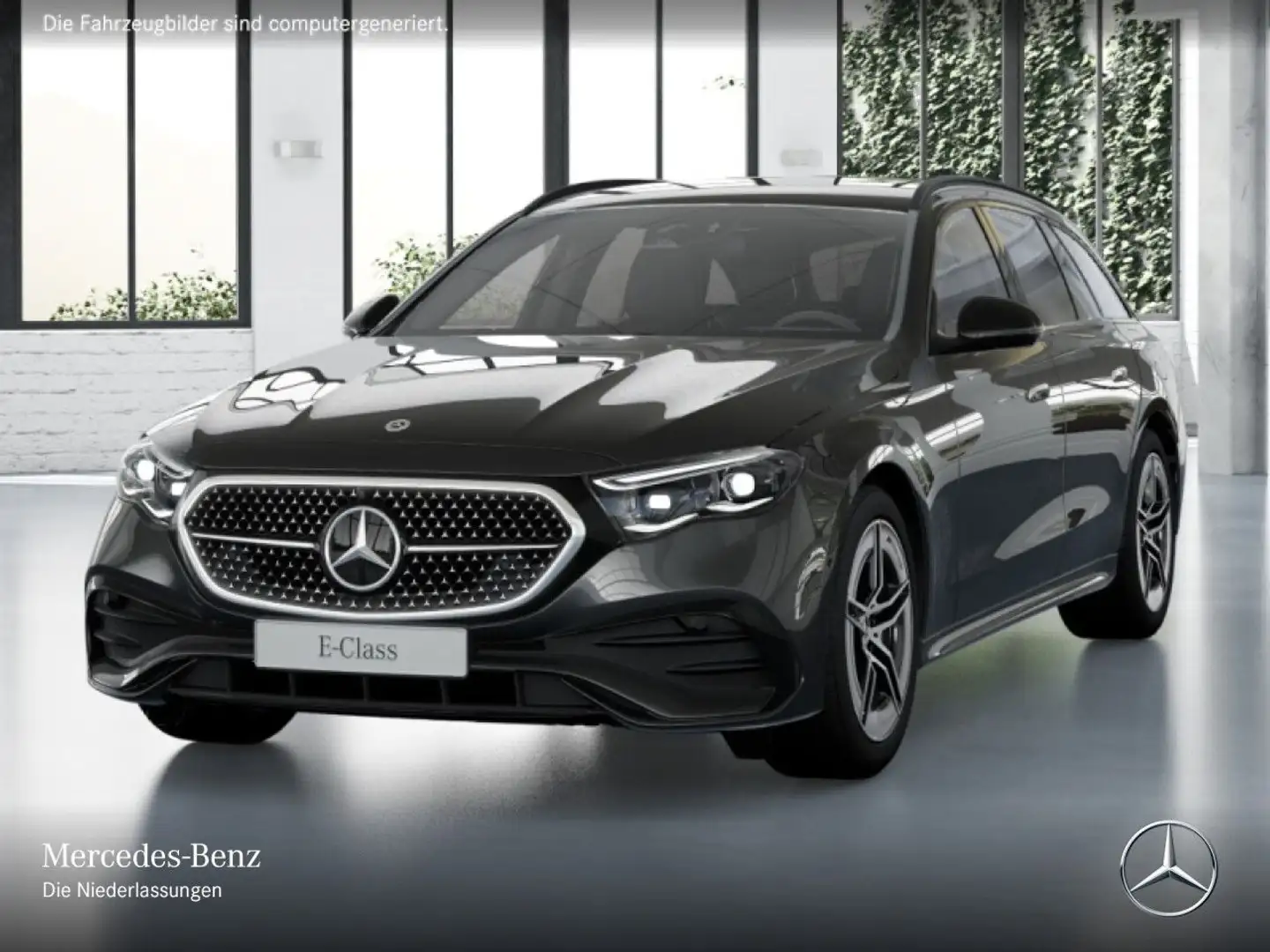 Mercedes-Benz E 300 de T Hybrid AMG 360° Burmester Distr. AHK 9G Grau - 2