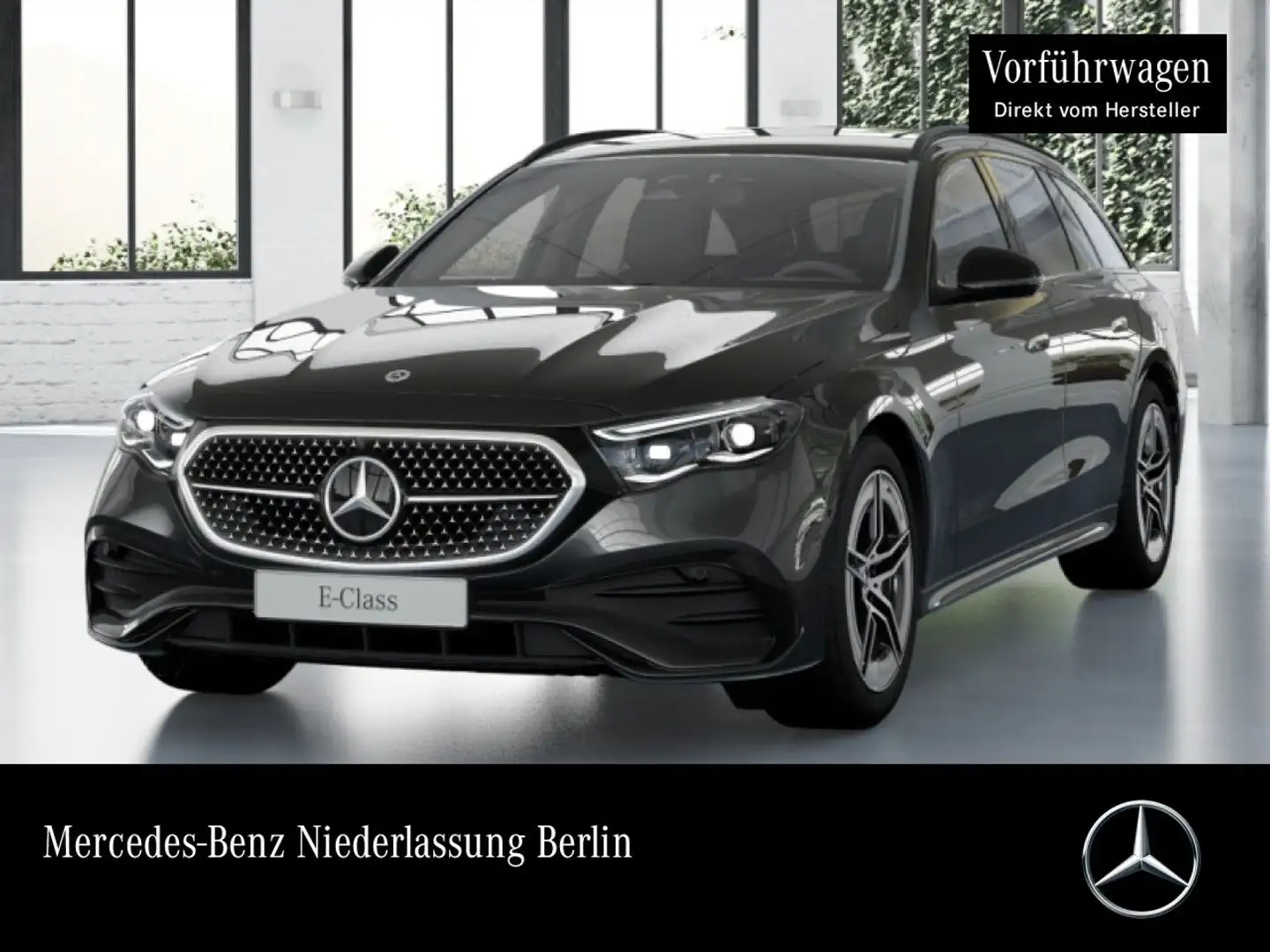 Mercedes-Benz E 300 de T Hybrid AMG 360° Burmester Distr. AHK 9G Grau - 1