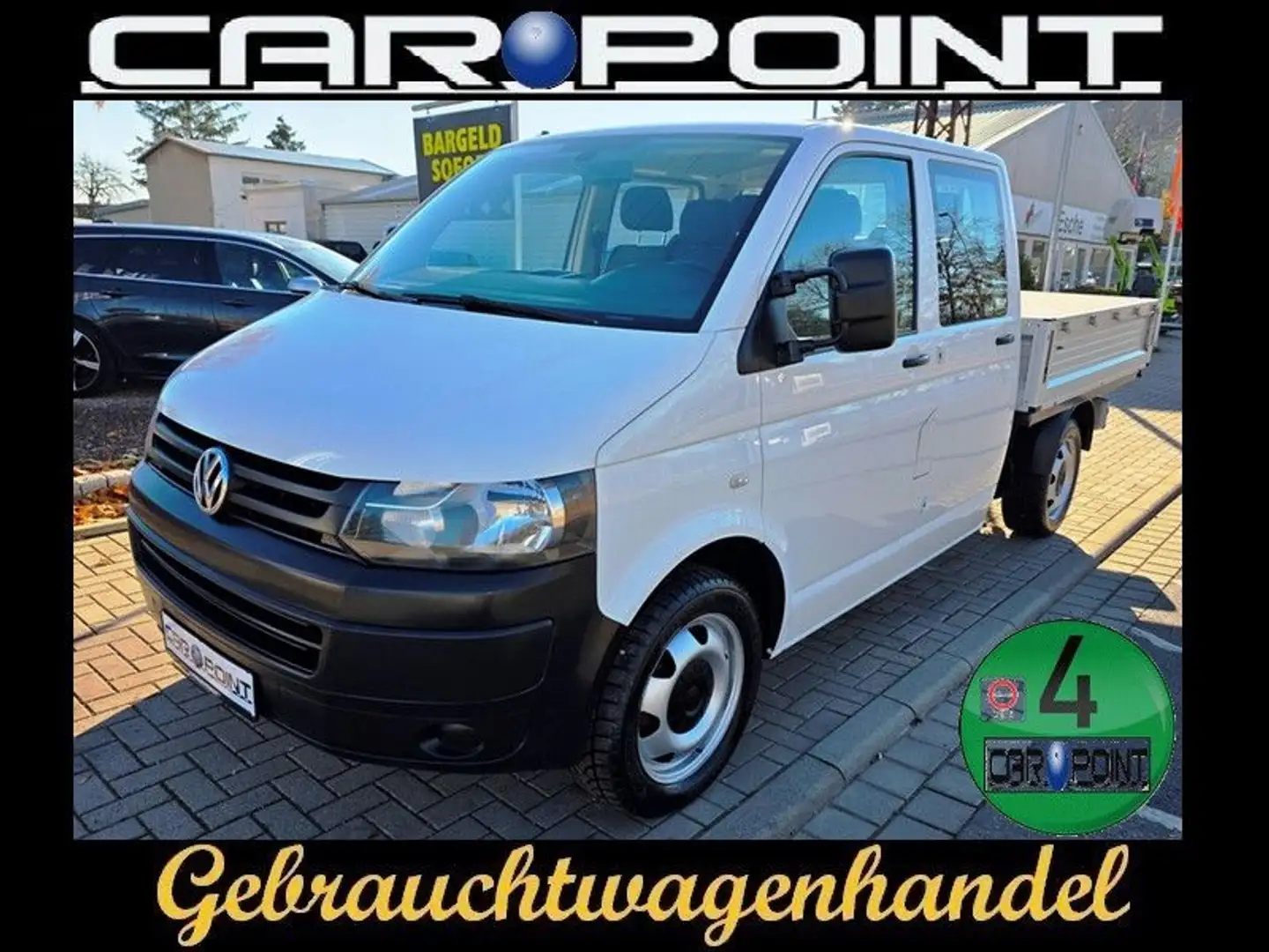 Volkswagen T5 Transporter Pritsche Doppelkabine AHK Weiß - 1