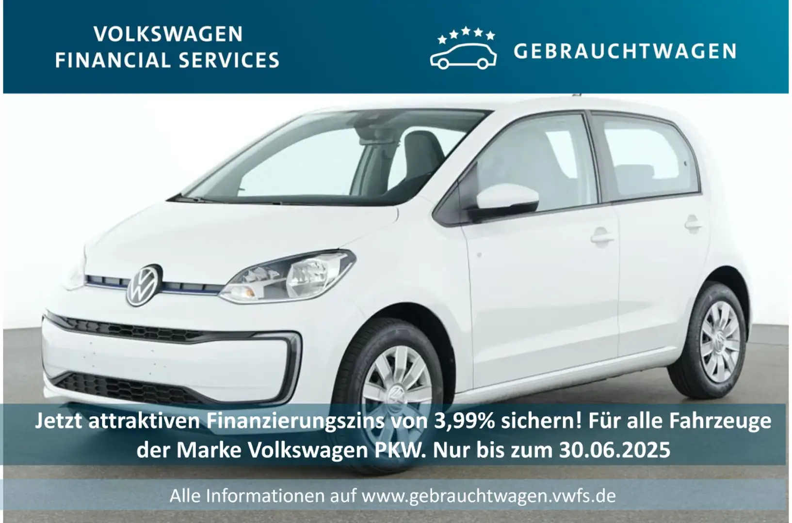 Volkswagen e-up! move up! 1.0 61kW RFK*PDC*Tempo*Klima Weiß - 1