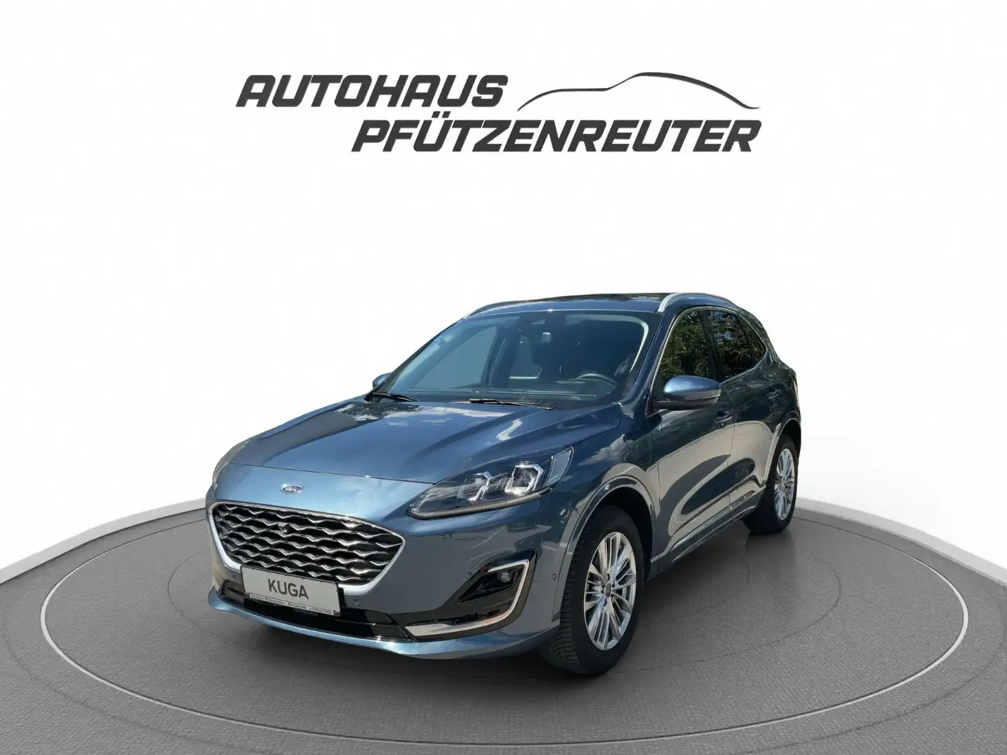 Ford Kuga Plug-In Hybrid Vignale HUD SH hinten Leder Blauw - 1