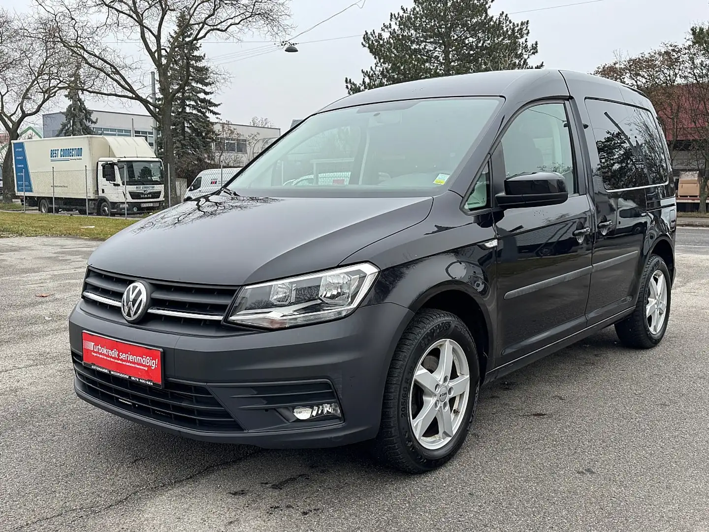Volkswagen Caddy Kombi Trendline 2,0 TDI / 1BESITZ / Schwarz - 1