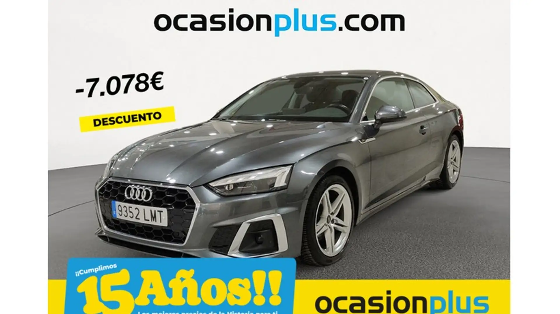 Audi A5 Coupé 35 TDI S line S tronic Gris - 1