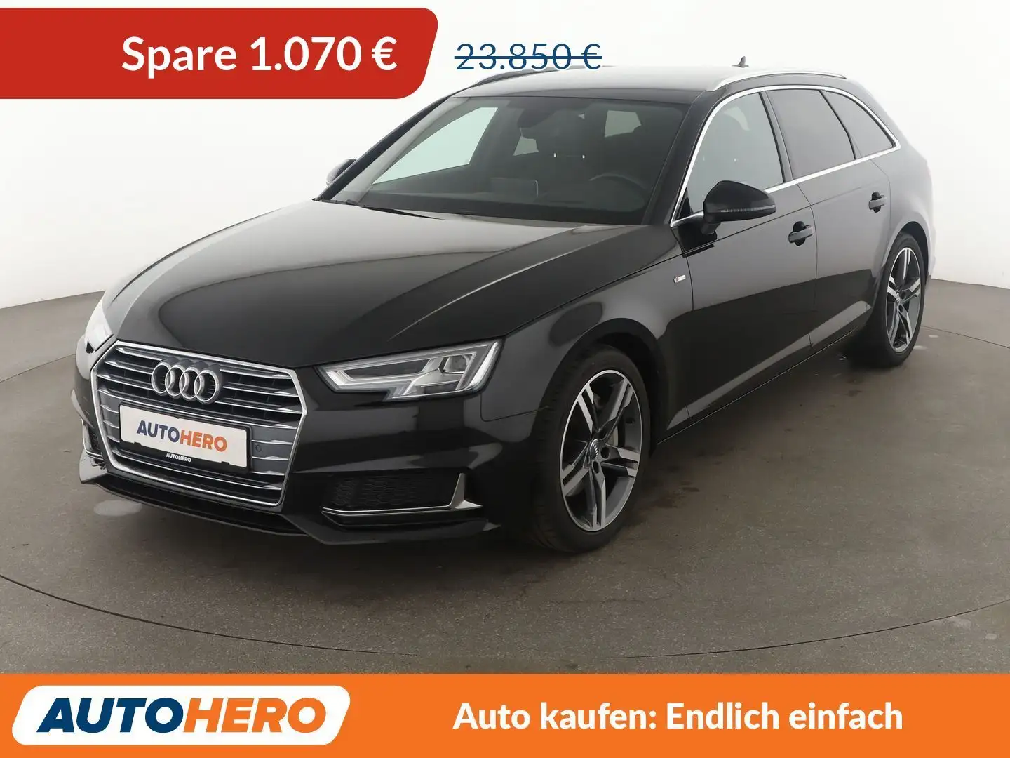 Audi A4 40 TDI Sport Aut.*NAVI*PDC*LED*SHZ*TEMPO*ALU* Schwarz - 1