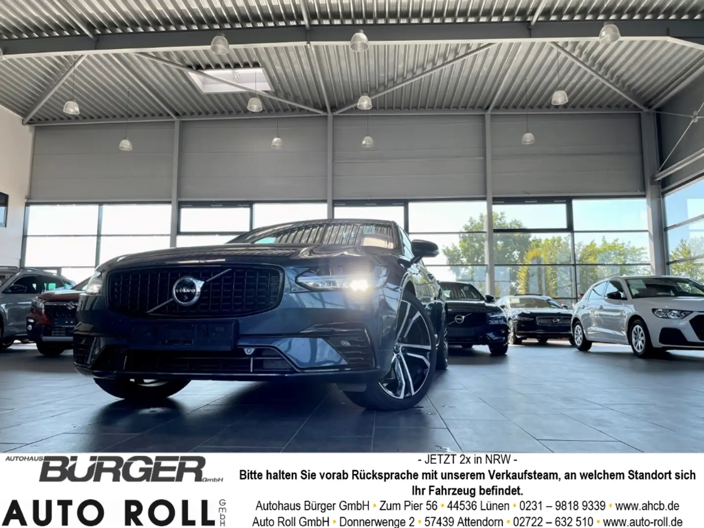 Volvo S90 ReCharge AWD T8 Airmatic Luftfeder Bowers&Wilkins Blauw - 1