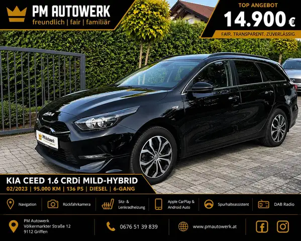 Kia Ceed SW / cee'd SW Ceed SW 1,6 CRDi Silber 48V *1.Besitz*Kamera*Navi*