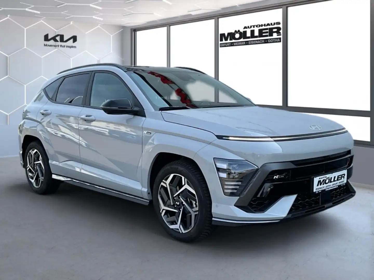 Hyundai KONA N-Line Tempomat LED elektr. Sitze Park Distance Co Grau - 2