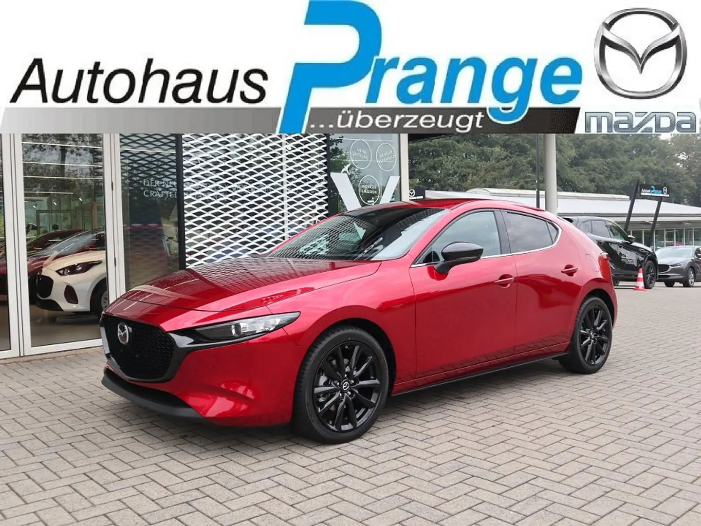 Mazda 3 2025 M-Hybrid Nagisa X-186 AT *Sofort* Teil-Leder Rot - 1